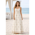 Vestit mediterrani brodat – cotó i viscosa natural